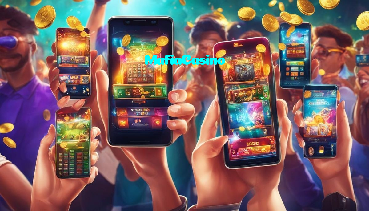 MafiaCasino casino presented on mobile device in Pakistan with slots and live games